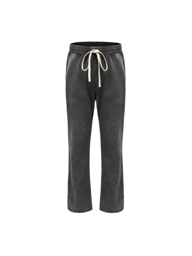 Washed Slit Drawstring Pant