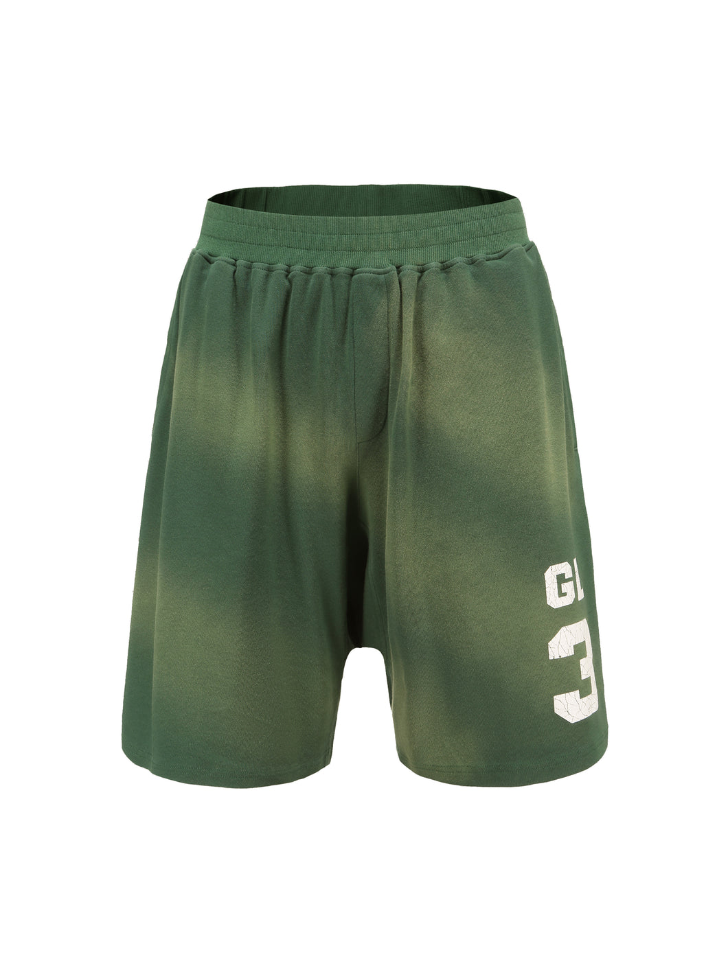 Green Sunfade Logo Shorts