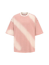 Load image into Gallery viewer, Cream Red &amp; White Stripes T-shirt